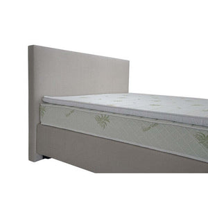 Bett Boxspring Jacob 160x200, beige, inkl. Matratze und Topper