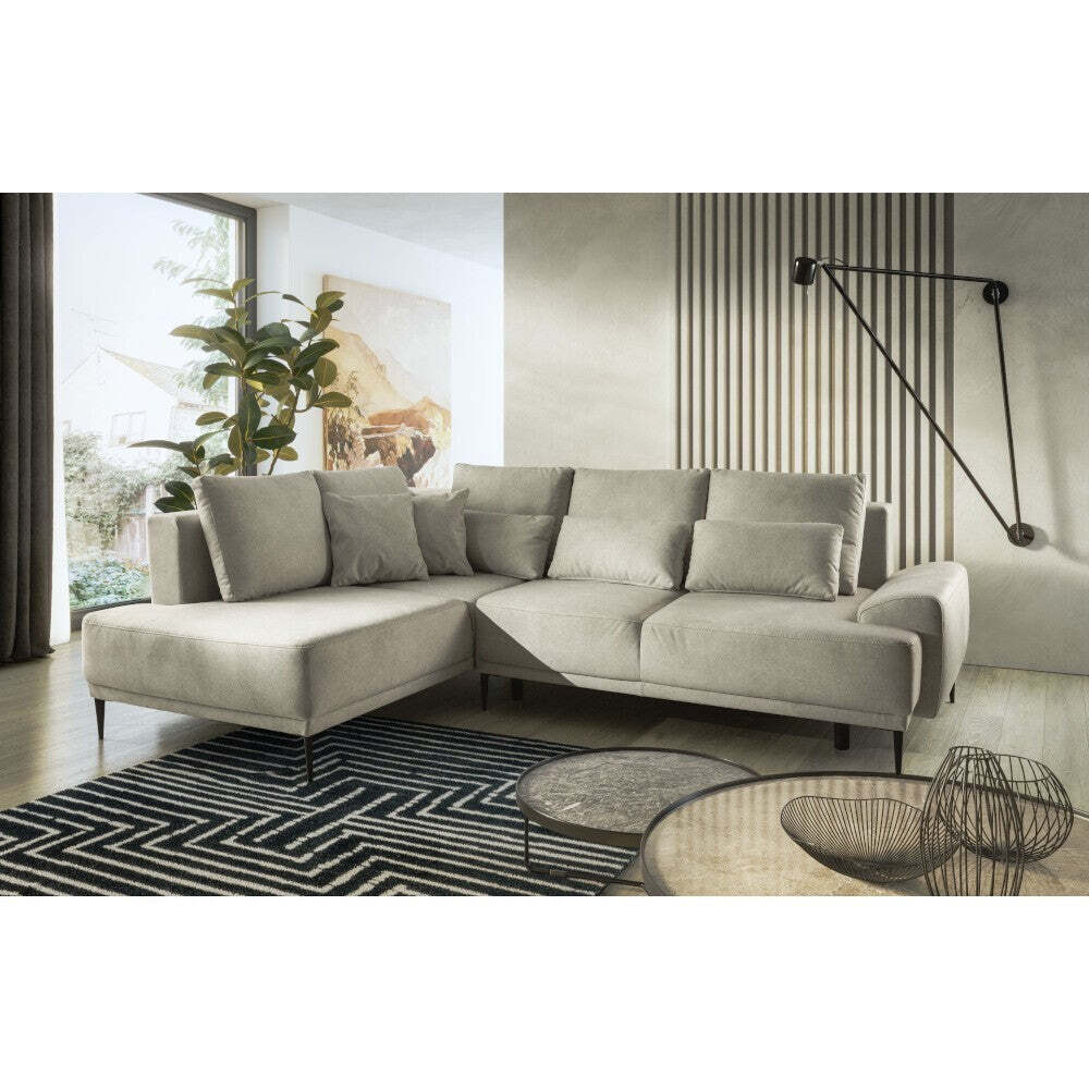 Ecksofa Sofa Feris linke Ecke beige