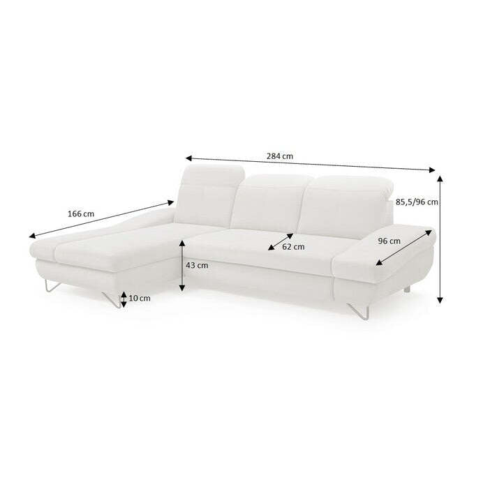 Ecksofa Sofa Narvik Ecke links braun