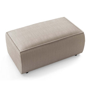 Hocker Dolce rechteckig beige mit Stauraum