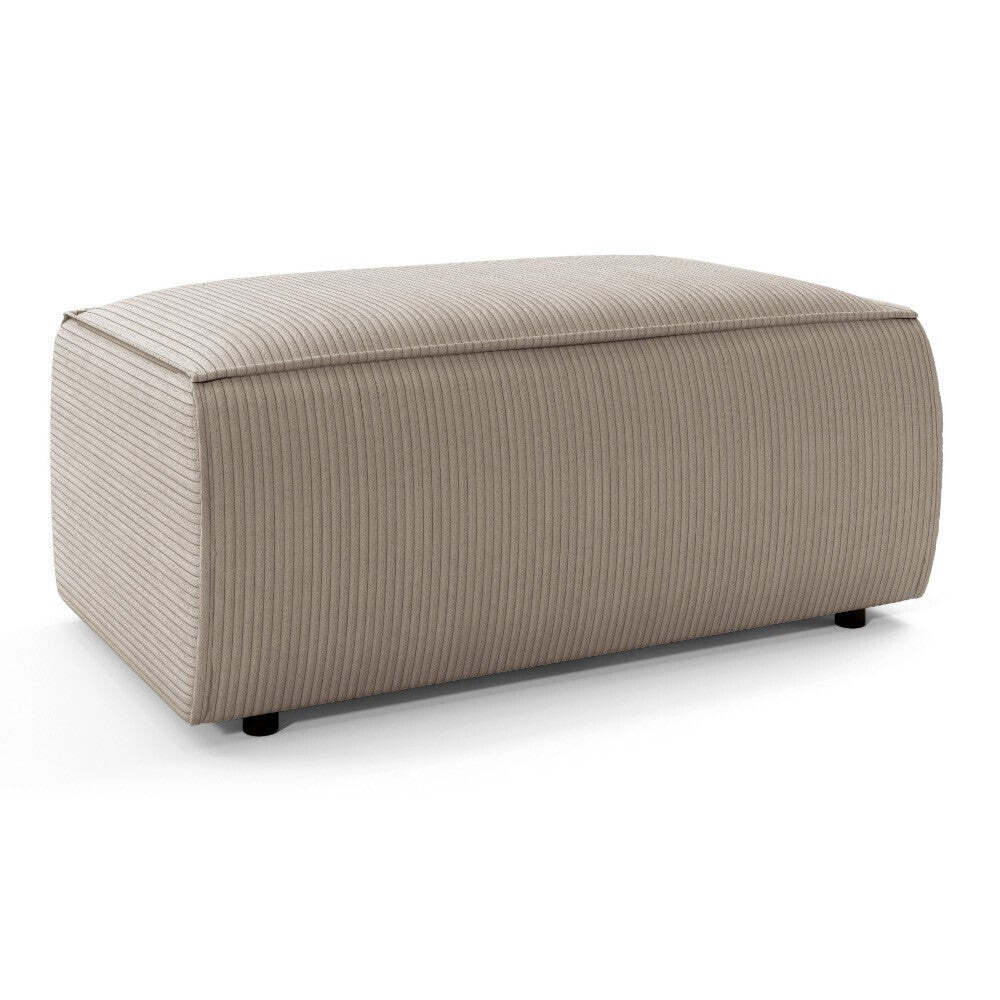 Hocker Dolce rechteckig beige mit Stauraum