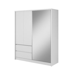 Kleiderschrank Letia - 184x214x62 (weiß)