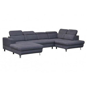 U-förmiges Sofa Houston linke Ecke grau